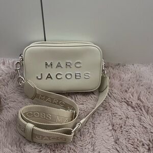 Marc Jacobs Perfect Flash Leather Crossbody Bag Marshmallow